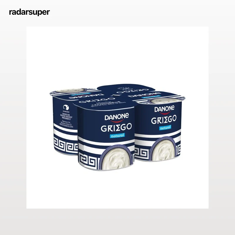 Yogur estilo griego Danone pack 4 natural