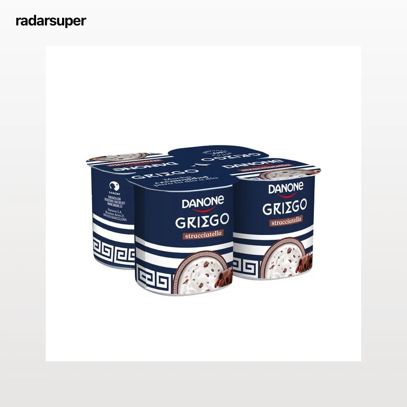 Yogur estilo griego Danone pack 4 stracciatella