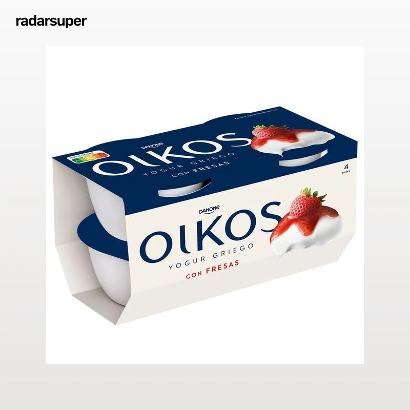 Yogur estilo griego Oikos pack 4 fresa