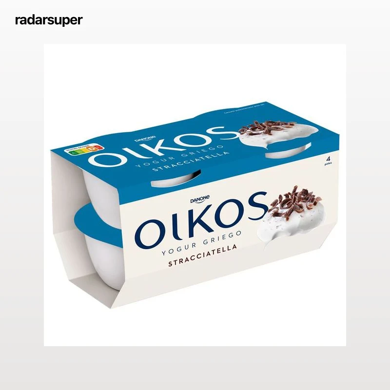 Yogur estilo griego Oikos pack 4 stracciatella