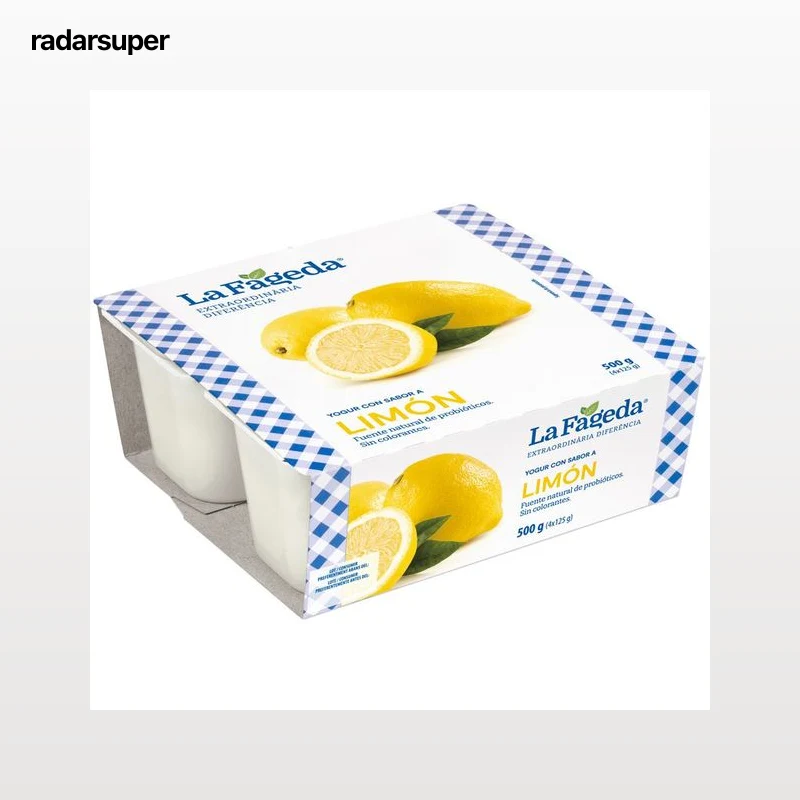 Yogur La Fageda Pack 4 Sabor Limón