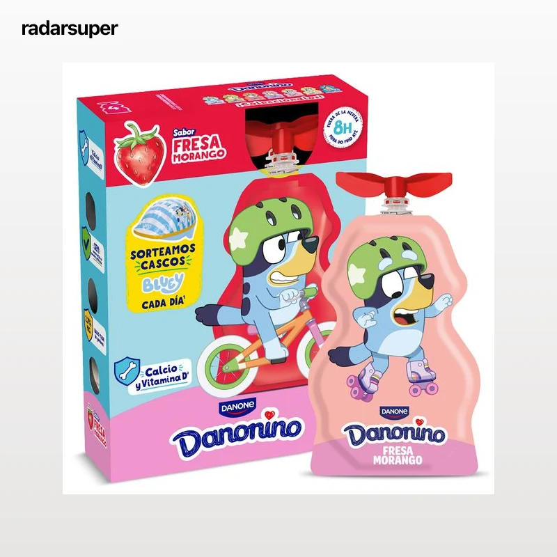 Yogur de fresa líquido Danonino 4 x 70 g