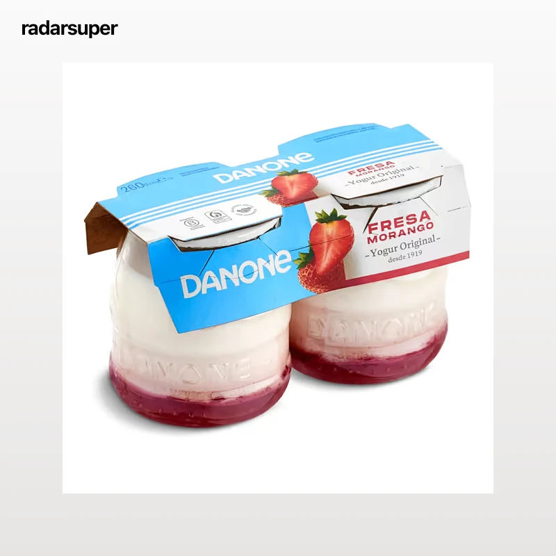 Yogur con fresa Danone pack 2 x 130 g