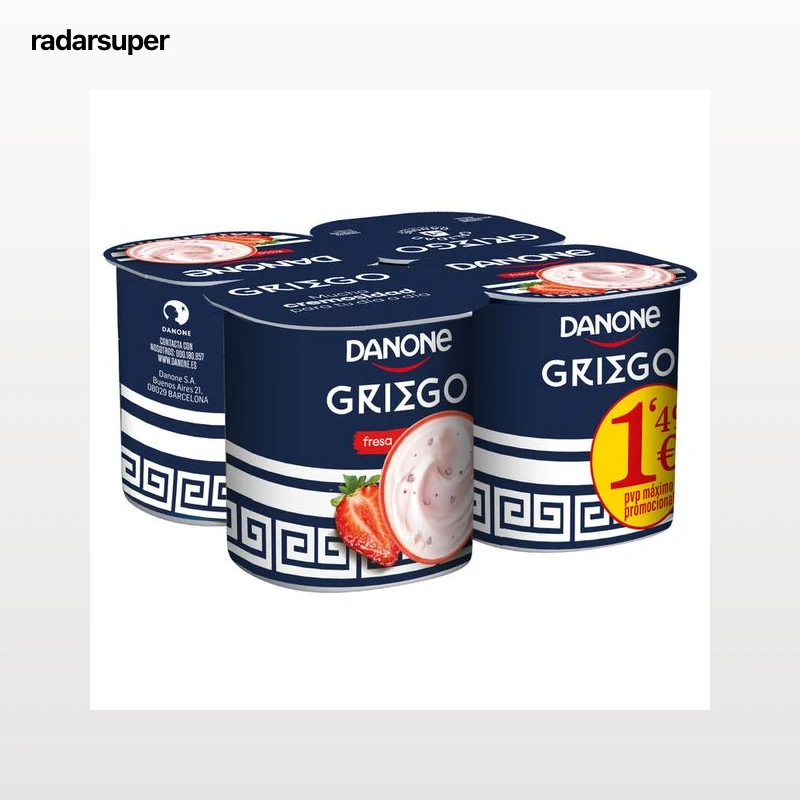 Yogur griego fresa 110g Pack 4