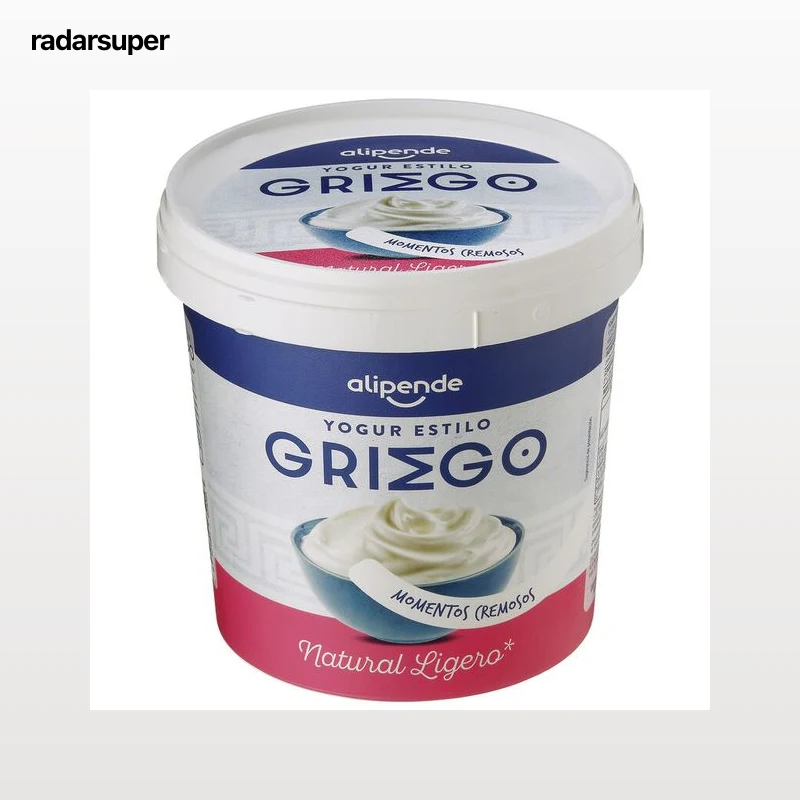 Yogur griego ligero natural estilo cremoso Alipende 1kg