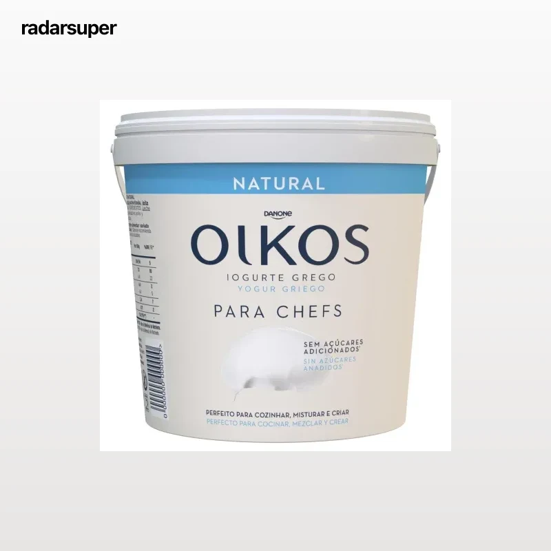 Yogur griego natural Danone Oikos sin gluten y sin azúcar añadido 900 g.