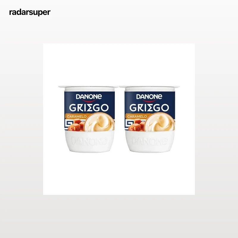 Yogur griego sabor caramelo Danone pack de 4 unidades de 110 g.