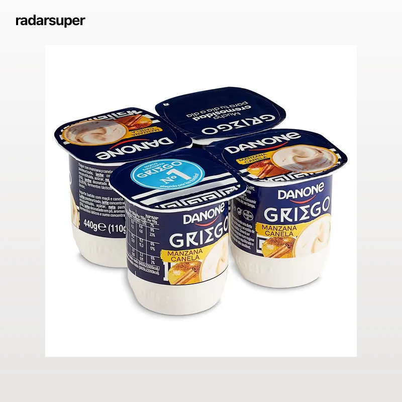 Yogur griego sabor manzana y canela 4 x 120 g
