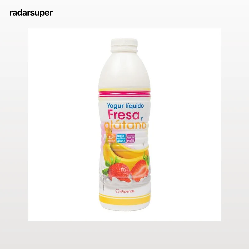 Yogur líquido Alipende 1kg fresa y plátano