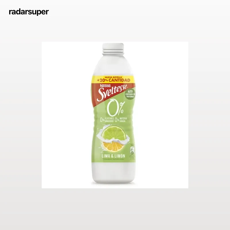 Yogur líquido con lima y limón Nestlé Sveltess sin gluten 900 g.