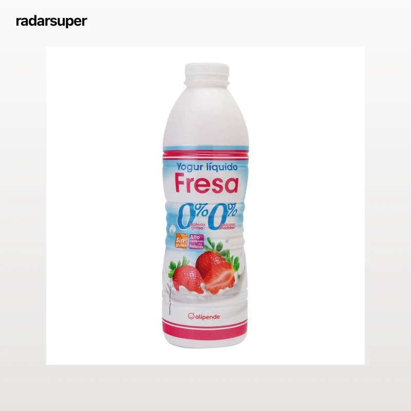 Yogur líquido desnatado Alipende 1kg fresa