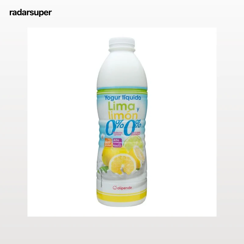 Yogur líquido desnatado Alipende 1kg lima limón
