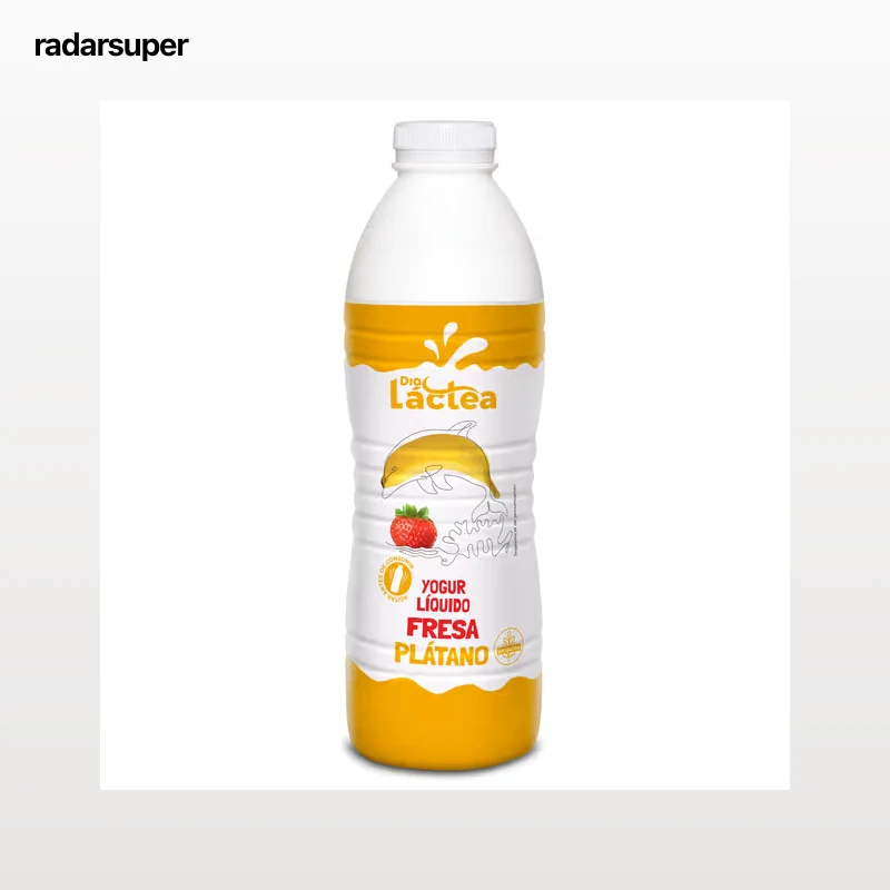Yogur líquido sabor fresa y plátano Dia Láctea botella 1 Kg