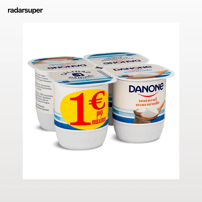 Yogur natural azucarado Danone 4 x 120 g