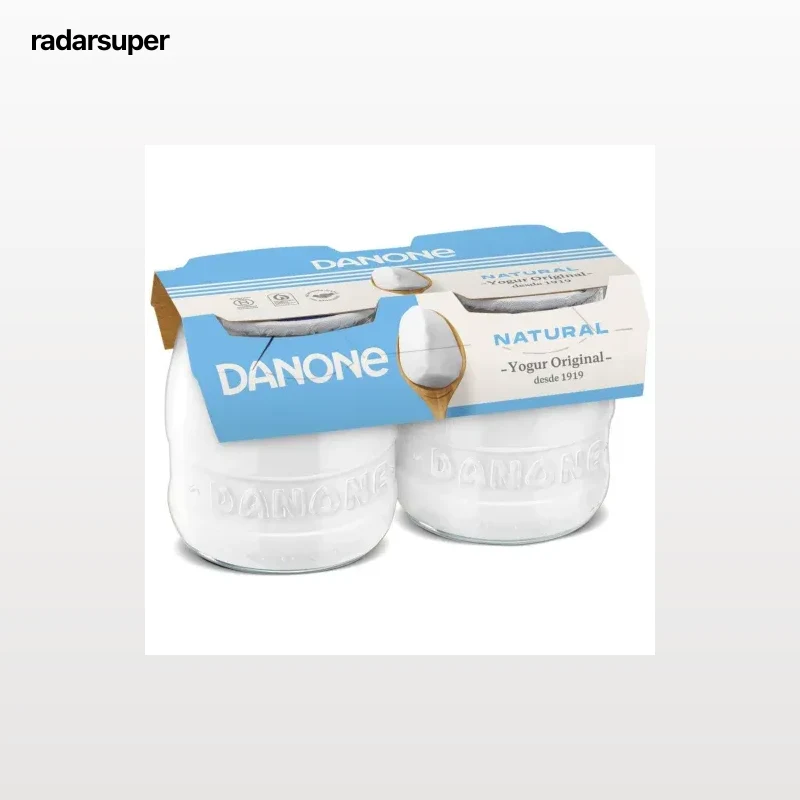 Yogur natural Danone Original pack de 2 unidades de 130 g.