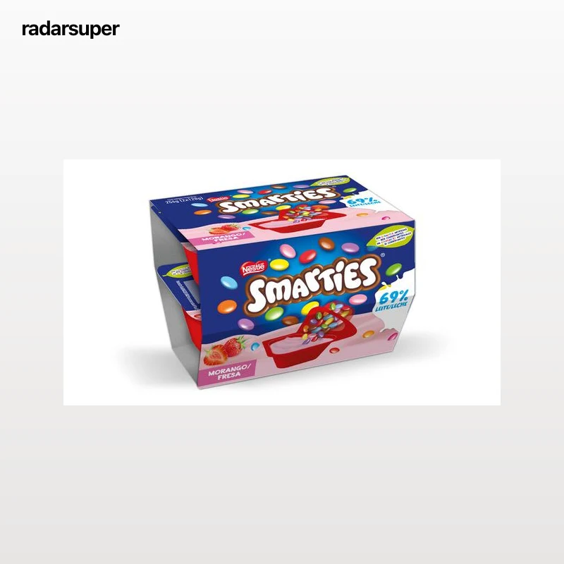 Yogur Nestlé pack 2 fresa con Smarties