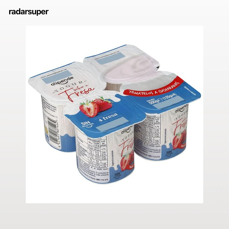 Yogur pack 4 sabor fresa Alipende