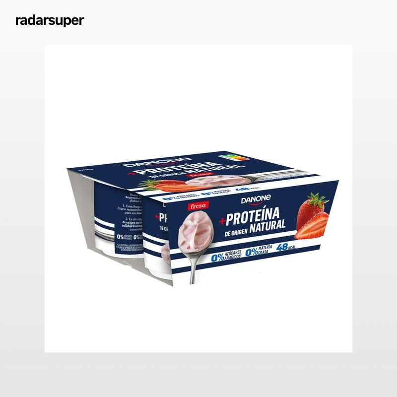 Yogur proteínas Danone pack 4 fresa
