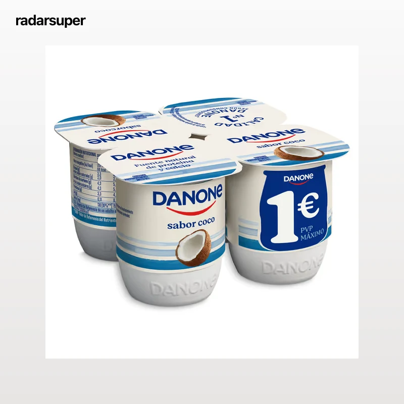 Yogur sabor coco Danone 4 x 125 g