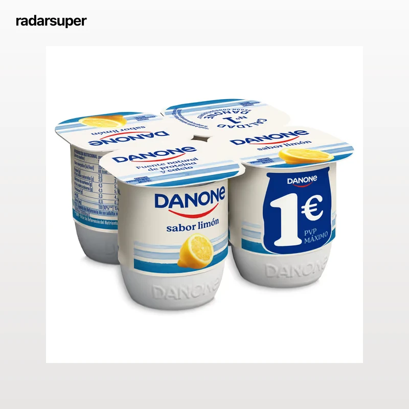 Yogur sabor limón Danone 4 x 125 g