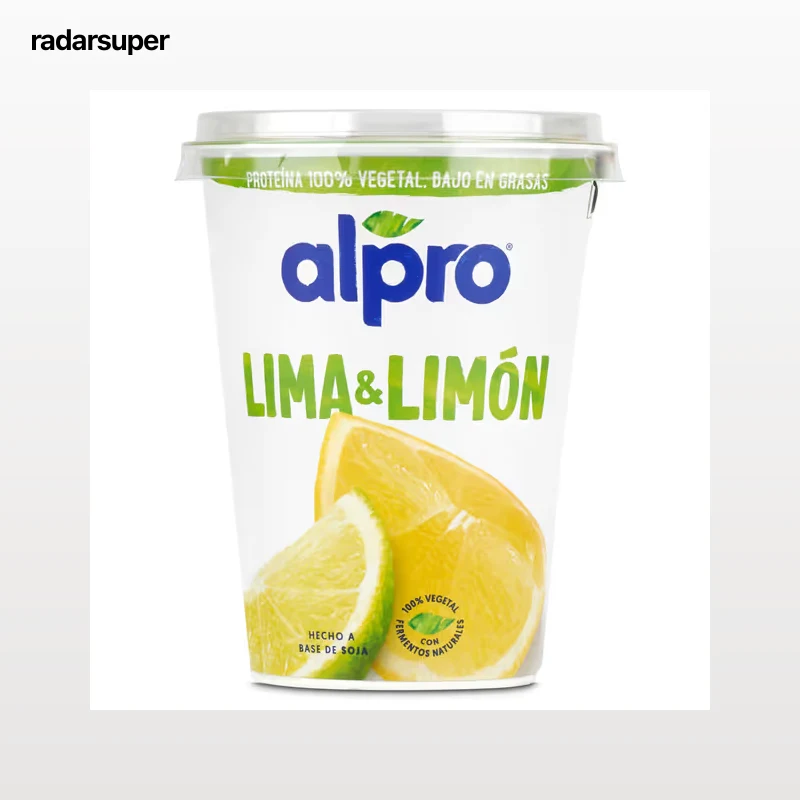 Yogur de soja lima limón Alpro vaso 400 g
