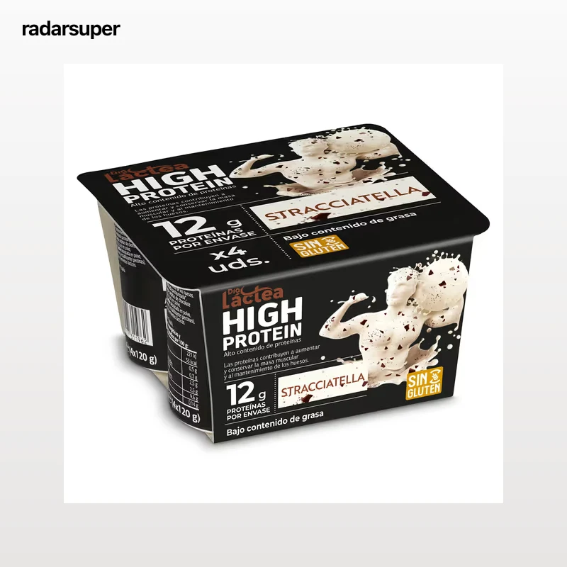 Yogur de stracciatella alto en proteínas Dia Láctea 4 x 120 g