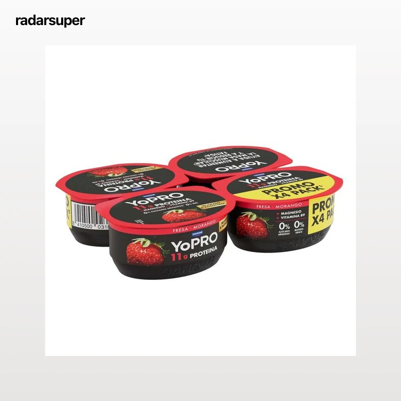Yopro Proteína Danone Pack 4 Sabor Fresa