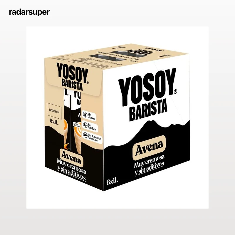 YOSOY Barista Bebida vegetal de avena, ideal para el café 6 x 1 l.