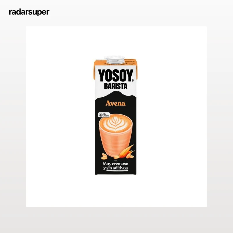 YOSOY Barista Bebida vegetal de avena, sin azúcares añadidos, ideal para combinar con café 1 l.