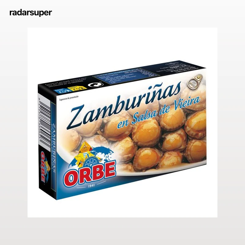 Zamburiña en salsa vieira Orbe 63g