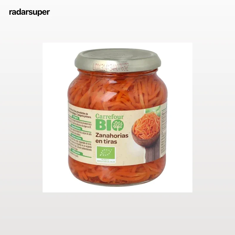 Zanahoria Rallada Bio ecológica Carrefour Bio 190 g.