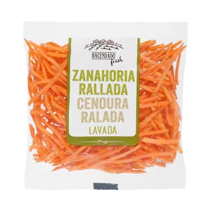 Zanahoria rallada lavada