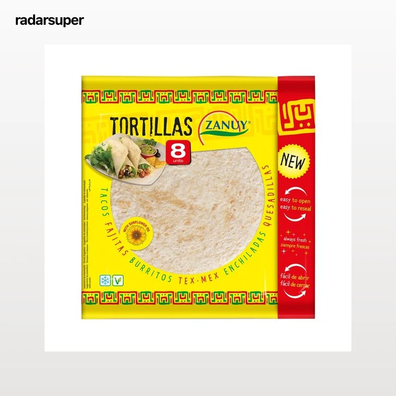 ZANUY Tortillas de harina de trigo 8 uds.
