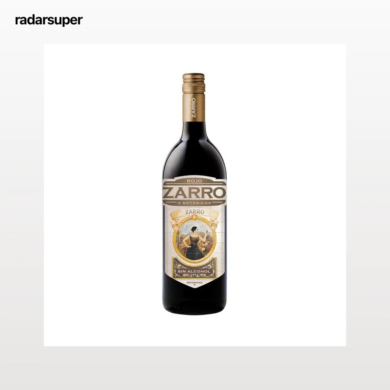 ZARRO Vermut rojo sin acohol botella 1 l.