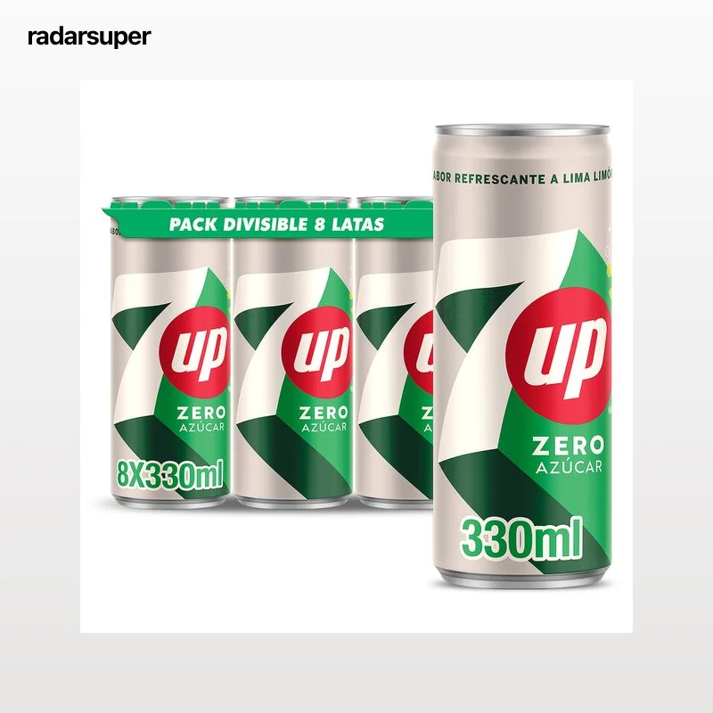 7 Up zero pack 8 x 330 ml