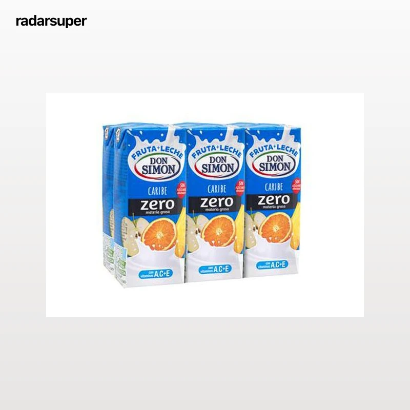 Zumo caribe con leche Don Simón pack 6 zero