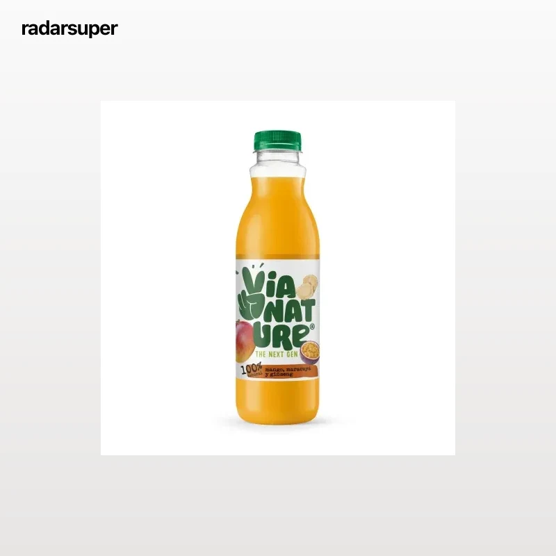 Zumo de mango, maracuyá y ginseng Via Nature botella 75 cl.
