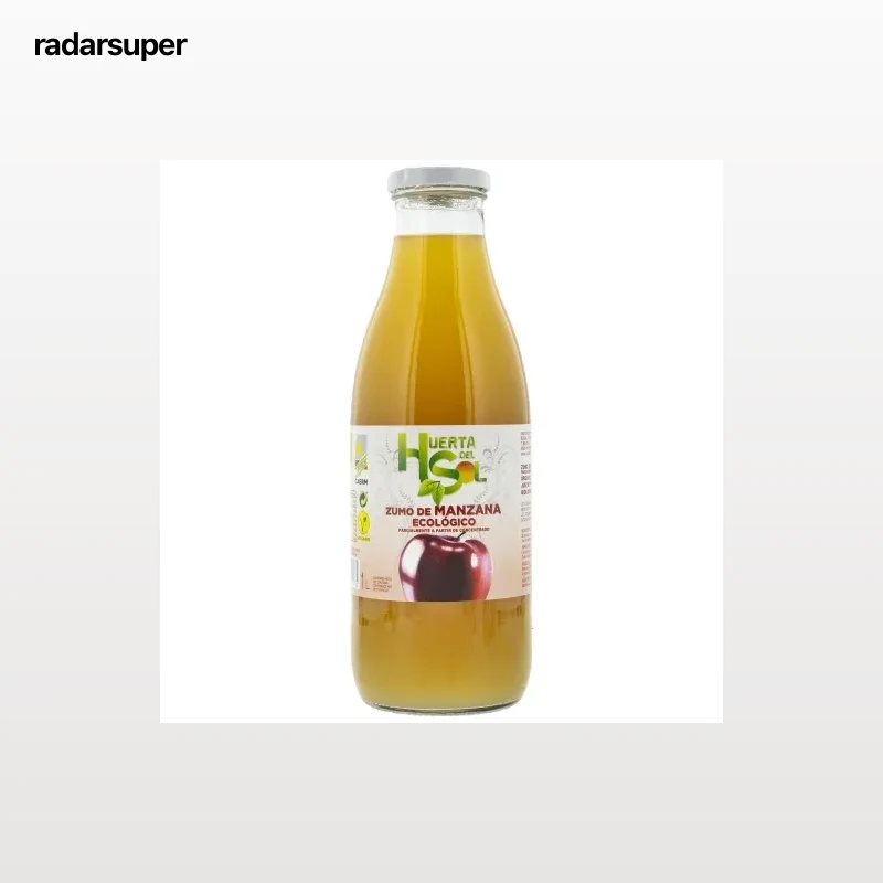 Zumo de manzana ecológico Huerta del Sol botella 1 l.