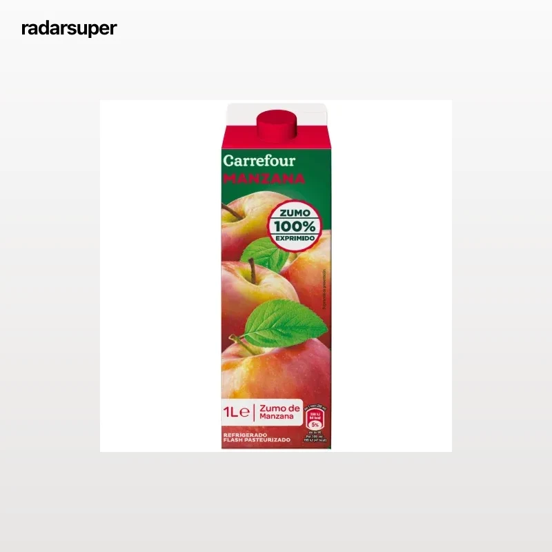 Zumo de manzana exprimido Carrefour brik 1 l.