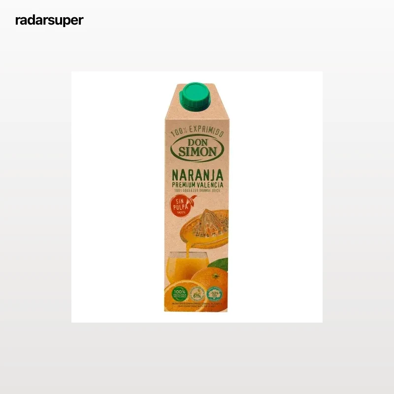 Zumo de naranja Don Simón sin pulpa brik 1 l.