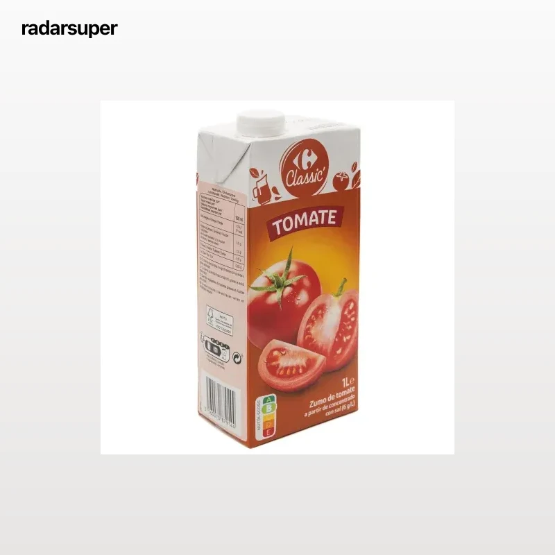 Zumo de tomate Carrefour Classic brik 1 l.