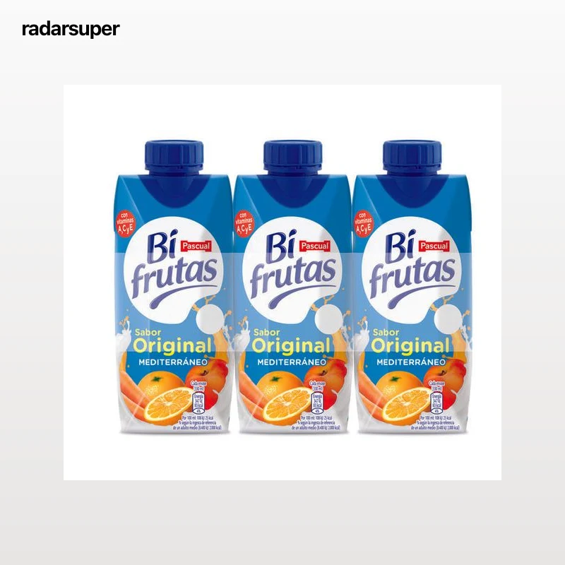 Zumo con leche Bifrutas Mediterráneo pack de 3