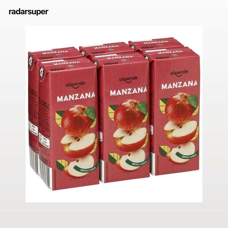 Zumo de manzana Alipende pack 6
