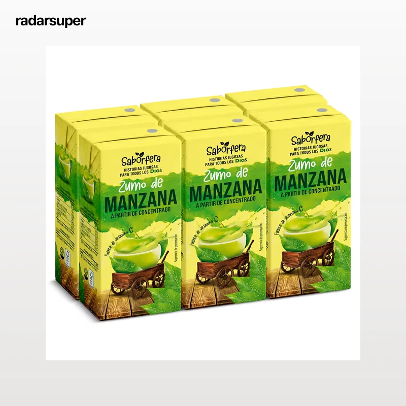 Zumo de manzana Dia Saborfera pack 6 x 200 ml
