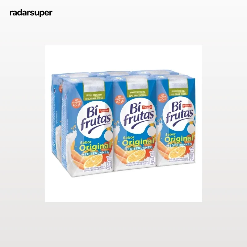 Zumo Mediterráneo Original Bifrutas pack de 6 briks de 20 cl.