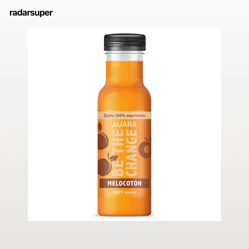 Zumo de melocotón 100% exprimido Auara 330 ml