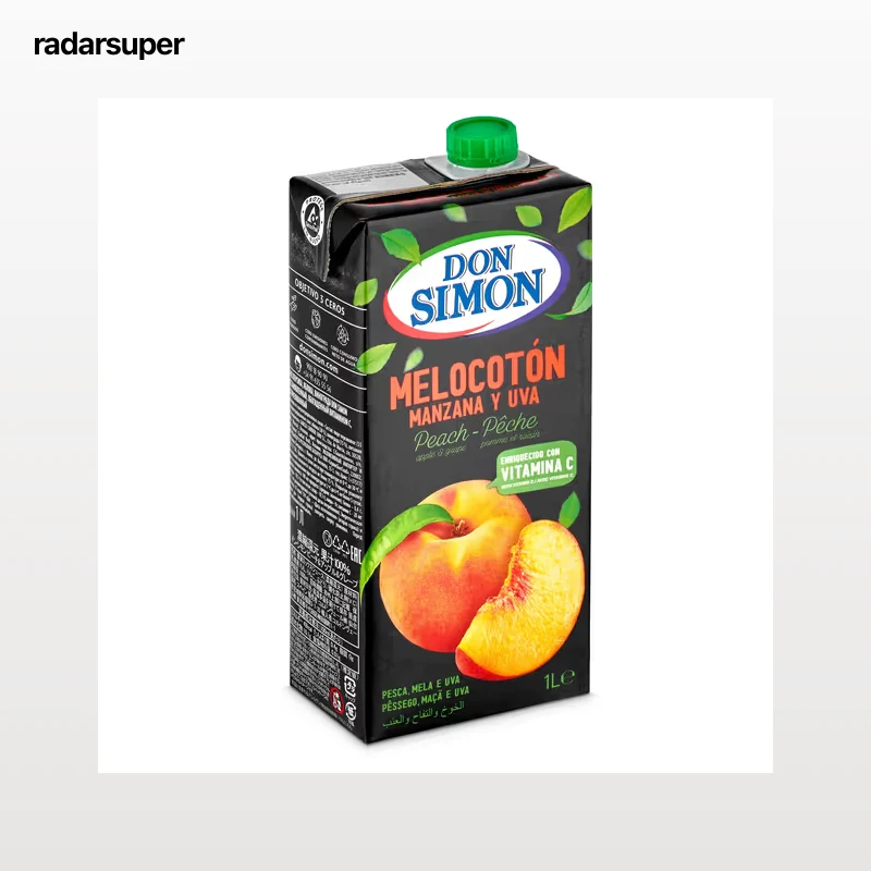 Zumo de melocotón, manzana y uva Don Simón 1 L