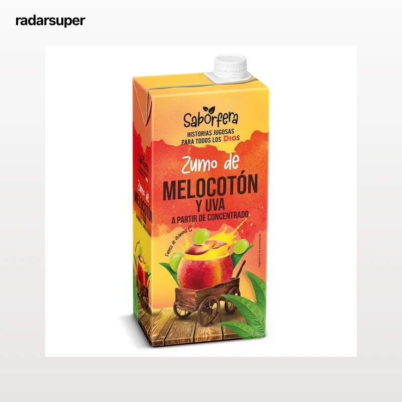 Zumo de melocotón y uva Dia Saborfera 1 L
