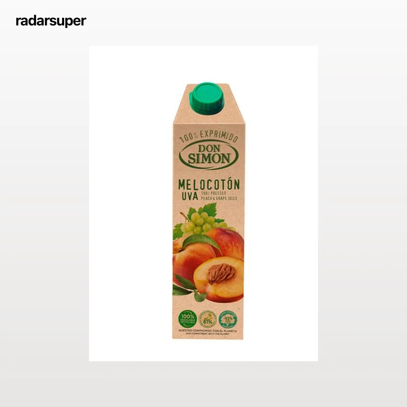 Zumo de melocotón y uva 100% exprimido Don Simón 1l