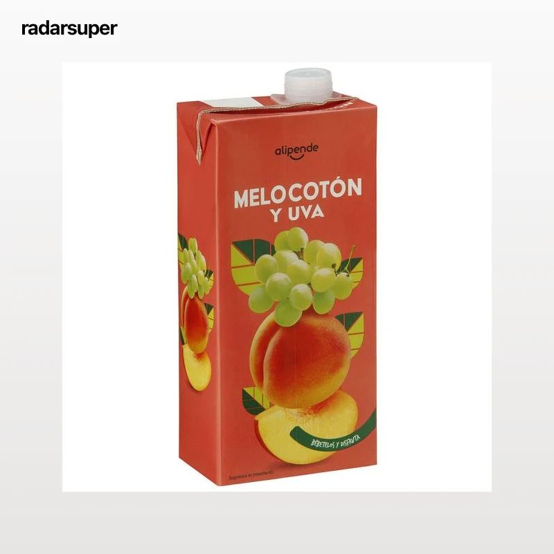 Zumo de melocotón y uva Alipende brik 1l